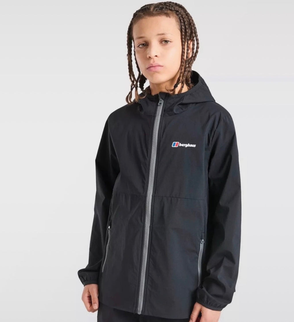 Berghaus boys lightweight jacket with hood and pockets summer autumn v2 Theran  model