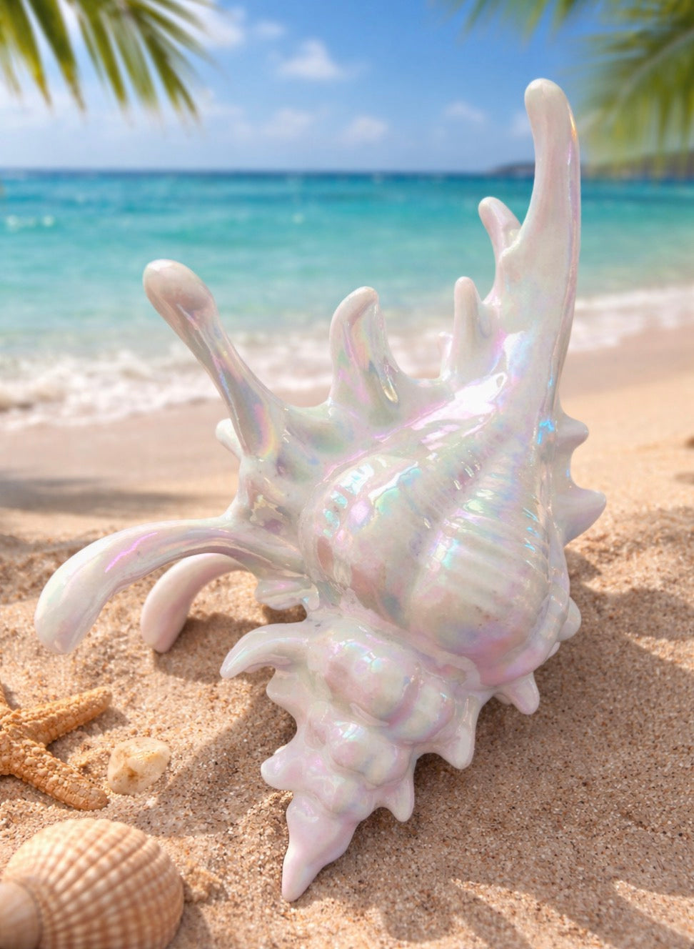 1pc seaside vacation style acrylic sea shell hair clip high-end feeling bun shark clip versatile hair accessory perfect for beach holiday or cruise. Conch