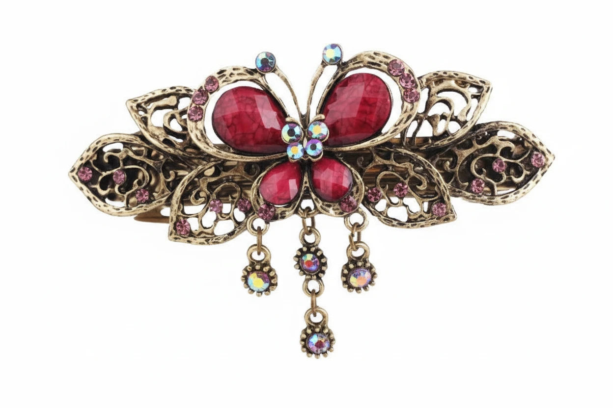 Crystal Butterfly Hair Clip