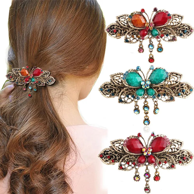 Crystal Butterfly Hair Clip