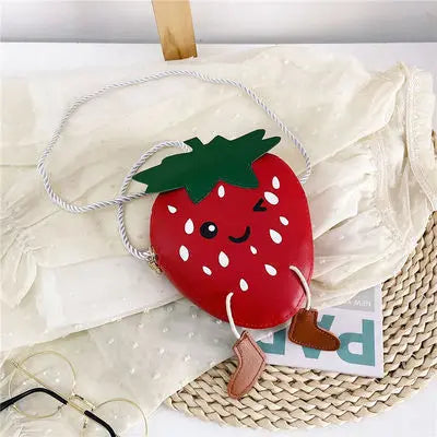 Lovely Children's Mini Shoulder Bags PU Leather Boys Girls Small Crossbody Bag Cute Cartoon Baby Kids Pink Red Coin Purse Wallet