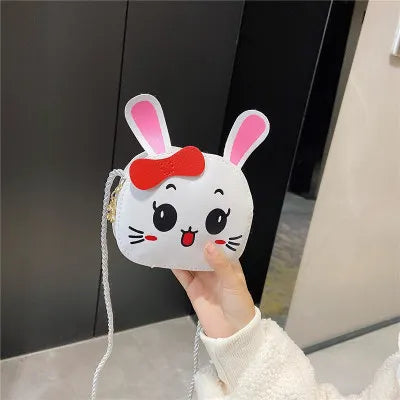 Lovely Children's Mini Shoulder Bags PU Leather Boys Girls Small Crossbody Bag Cute Cartoon Baby Kids Pink Red Coin Purse Wallet