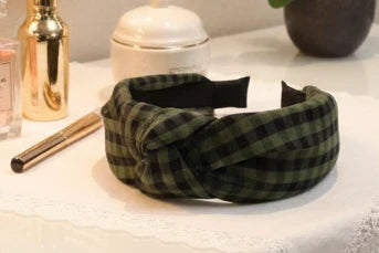 Checked pattern headbands