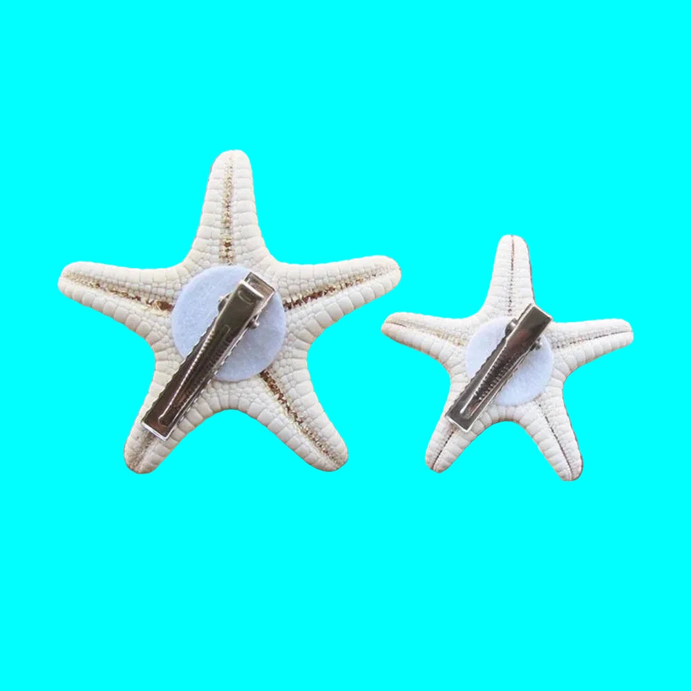 Summer Sea Starfish 1 Pcs Hair Clips Women Nice Star Starfish Sweet Hairpin Beach Hair Clip Girls Fashion cruise beach party holiday hair