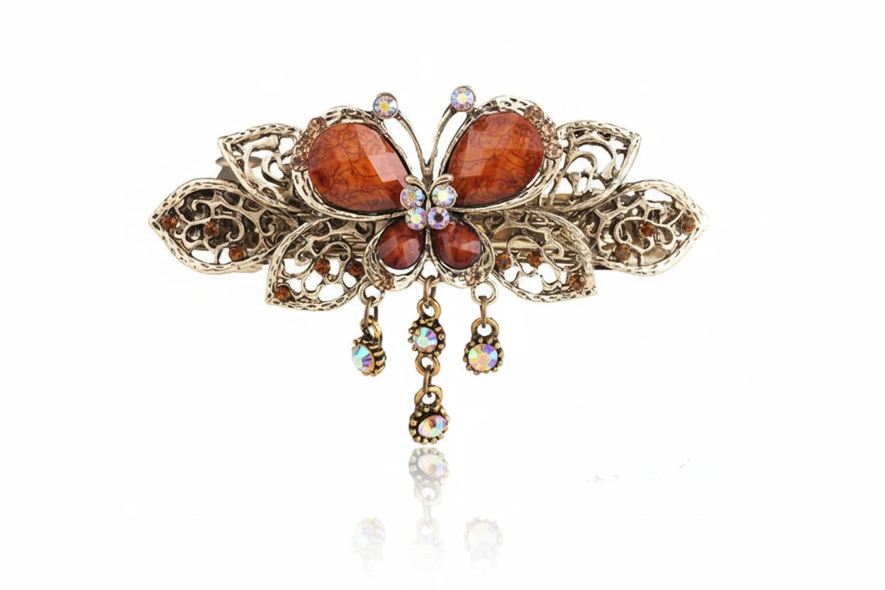 Crystal Butterfly Hair Clip