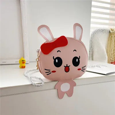 Lovely Children's Mini Shoulder Bags PU Leather Boys Girls Small Crossbody Bag Cute Cartoon Baby Kids Pink Red Coin Purse Wallet