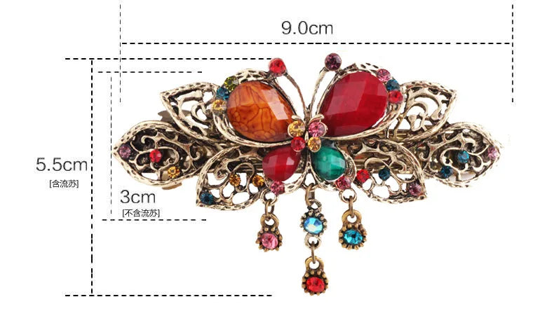 Crystal Butterfly Hair Clip