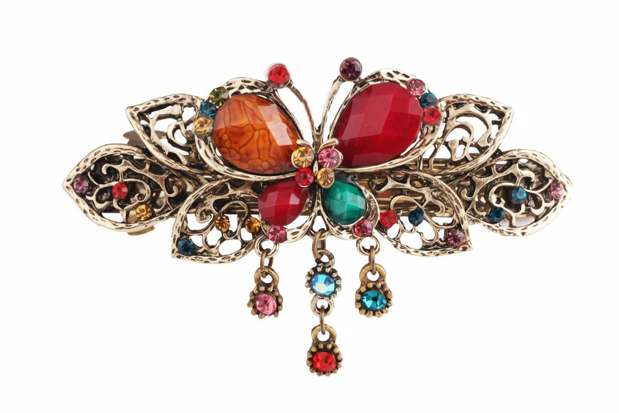 Crystal Butterfly Hair Clip