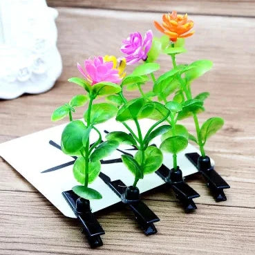 2pcs Hair Clip Plants Show Moe Artifact Small Bean Sprouts Miaofa Clip Head Long Grass Wacky Cartoon Headdress Flower spring fancy dress  mushroom clover flower sunflower shoot
