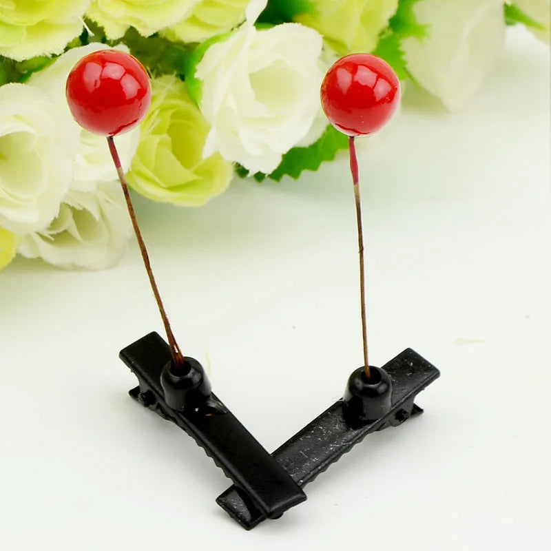 2pcs Hair Clip Plants Show Moe Artifact Small Bean Sprouts Miaofa Clip Head Long Grass Wacky Cartoon Headdress Flower spring fancy dress  mushroom clover flower sunflower shoot