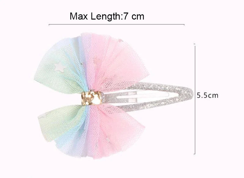 1 Pair/2pcs Hair Tie Bow Turban Newborn Kids Headwear Baby Girl Accessories Rainbow Unicorn Avocado Panda Ice Cream Children