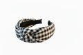 Checked pattern headbands