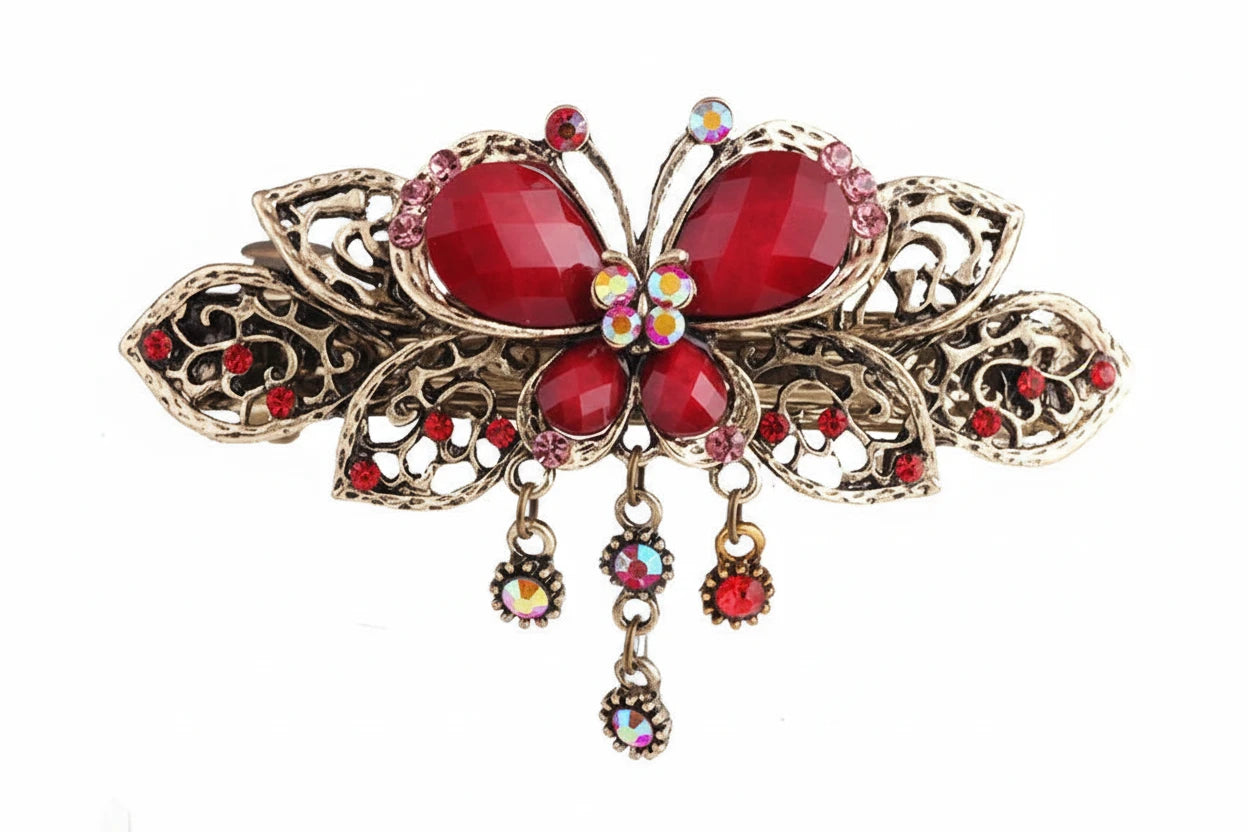 Crystal Butterfly Hair Clip
