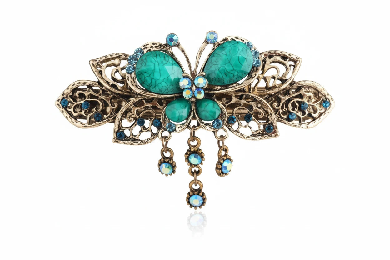 Crystal Butterfly Hair Clip