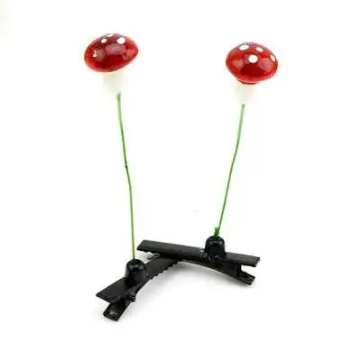 2pcs Hair Clip Plants Show Moe Artifact Small Bean Sprouts Miaofa Clip Head Long Grass Wacky Cartoon Headdress Flower spring fancy dress  mushroom clover flower sunflower shoot