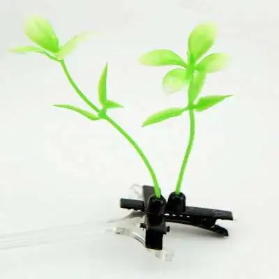 2pcs Hair Clip Plants Show Moe Artifact Small Bean Sprouts Miaofa Clip Head Long Grass Wacky Cartoon Headdress Flower spring fancy dress  mushroom clover flower sunflower shoot