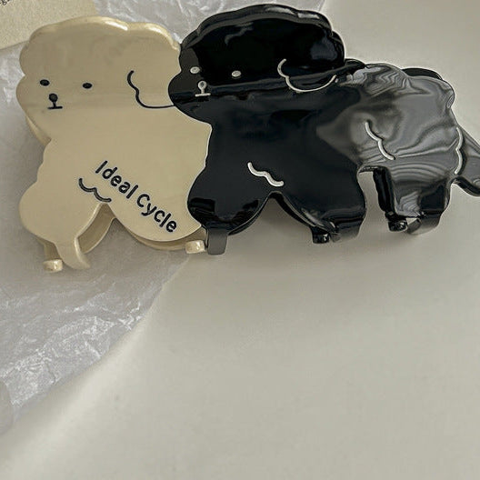 Tulip hairpin female cute puppy claw clip high-grade small grip clip back head clip headdress koala bear Australia down under novelty