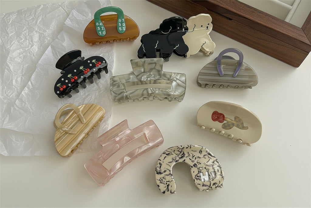 Tulip hairpin female cute puppy claw clip high-grade small grip clip back head clip headdress koala bear Australia down under novelty