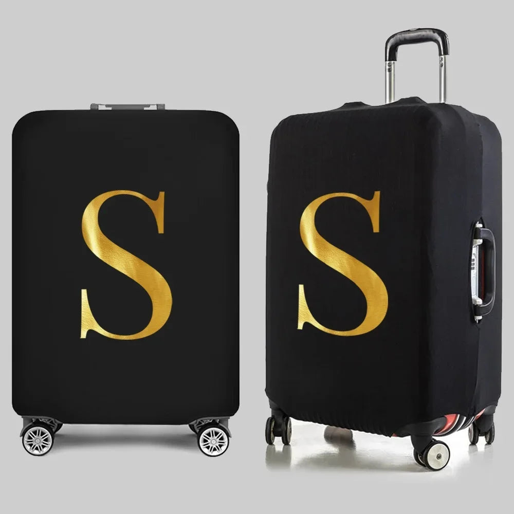 Fashion Travel Essentials Luggage Cover 26 Letters Print 18-32 Inch Holiday Traveling Accessories Trolley Elastic Suitcase Case cover