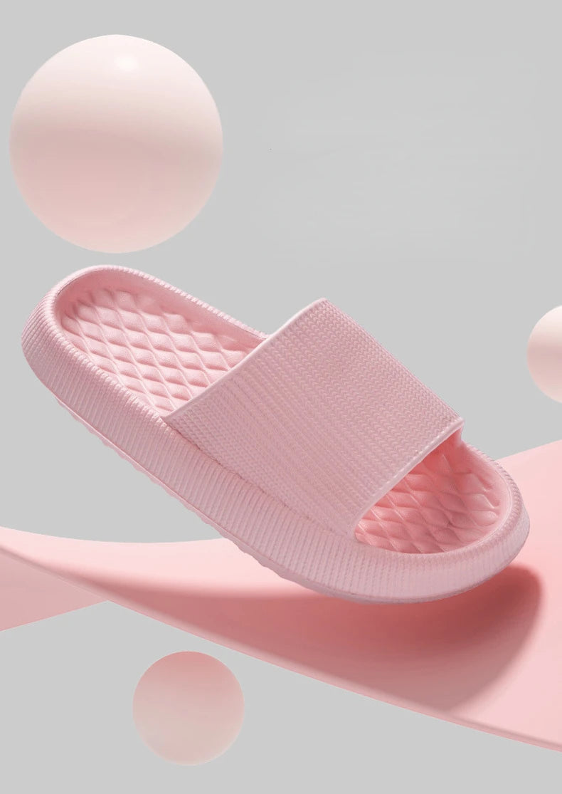 New Soft Platform Slippers for Women 2024 Summer Thick Bottom Cloud Slides Woman EVA Light Non-Slip Flip Flops Plus Size 45