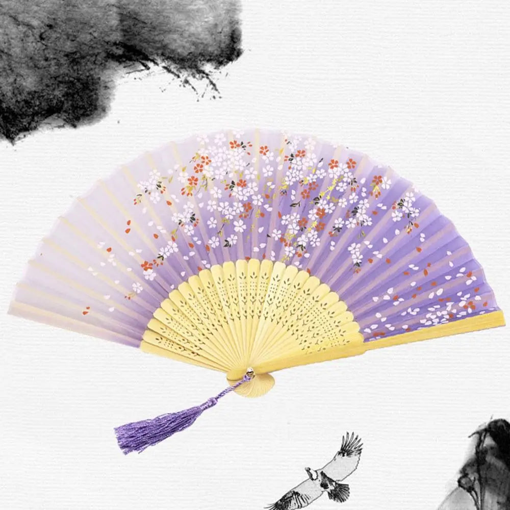 Bamboo Chinese Style Folding  Hand Fan