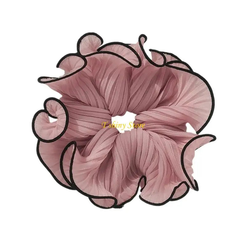 Elaborate Hair Tie for Women Hair Rings Lovely Ruched Scrunchies Oversized Hair Rope Hair Tie