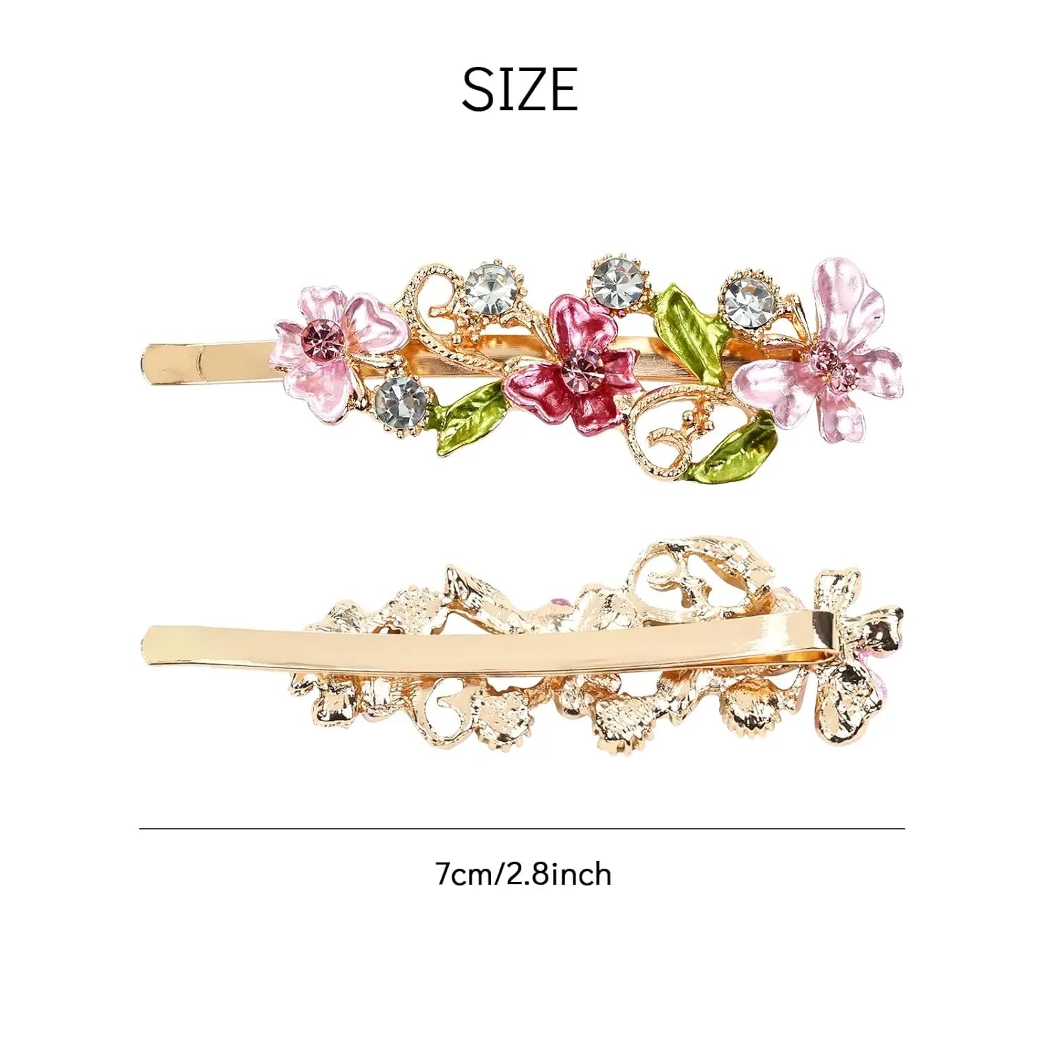 Rhinestone Flower Hair Clip