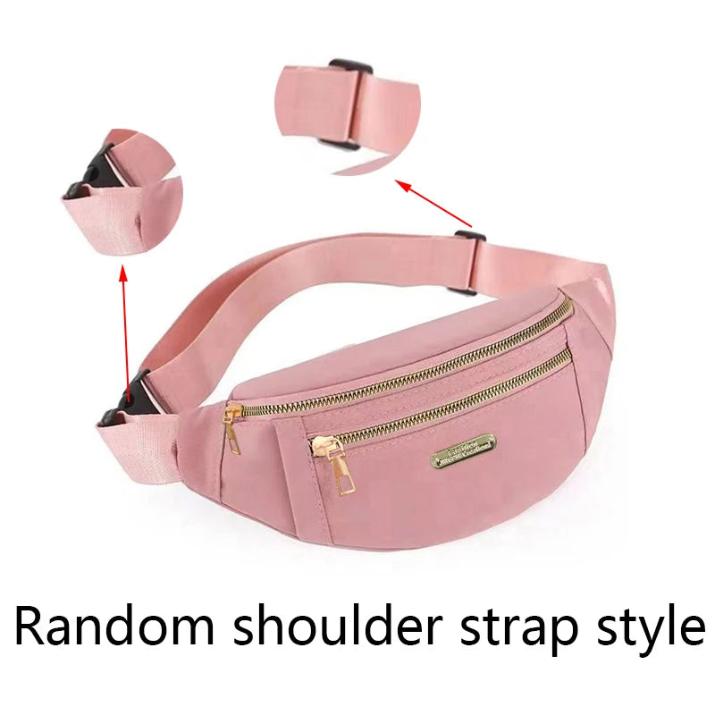 Neutral Style Bags - Men's and Women's Waist Bags Suitable for Business Trips and Tourism Nylon Material. Various Colors.