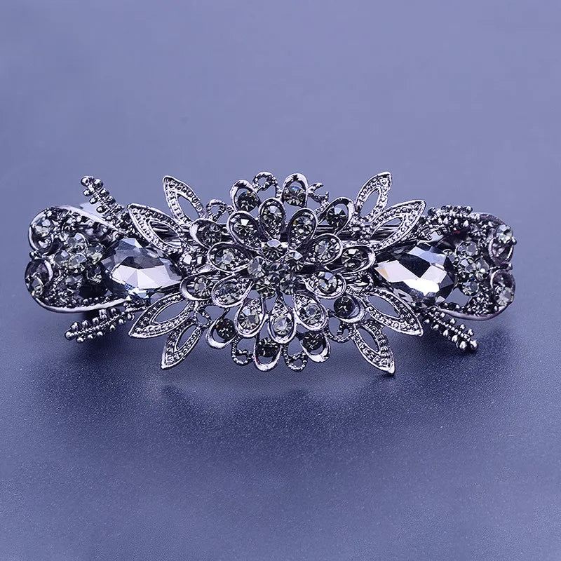 Hair Clip  Colourful Crystal Butterfly Spring Hairpin Clips half up / half down hair
