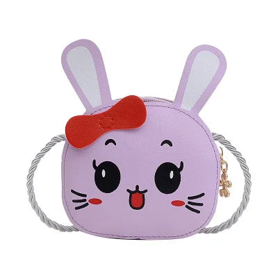 Lovely Children's Mini Shoulder Bags PU Leather Boys Girls Small Crossbody Bag Cute Cartoon Baby Kids Pink Red Coin Purse Wallet