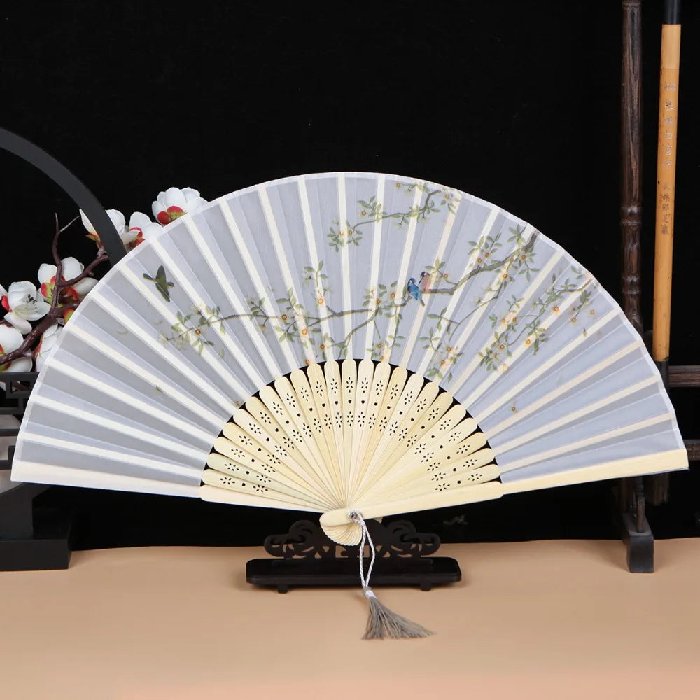 Bamboo Chinese Style Folding  Hand Fan