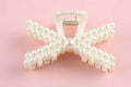 Imitation Pearl Hairpins Geometric Hair Claws Bath Large Claw  Clip S Clip Back Head  Hair up Clip Women Hair heart love Accessories so pretty and elegant cruise ship. Party holiday