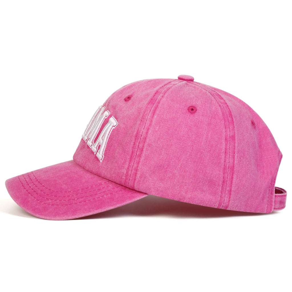 Unisex Parent Child 3D MAMA/MINI Embroidery Wash Baseball Caps Spring and Autumn Outdoor Adjustable Casual Hats Sunscreen Hat ﻿