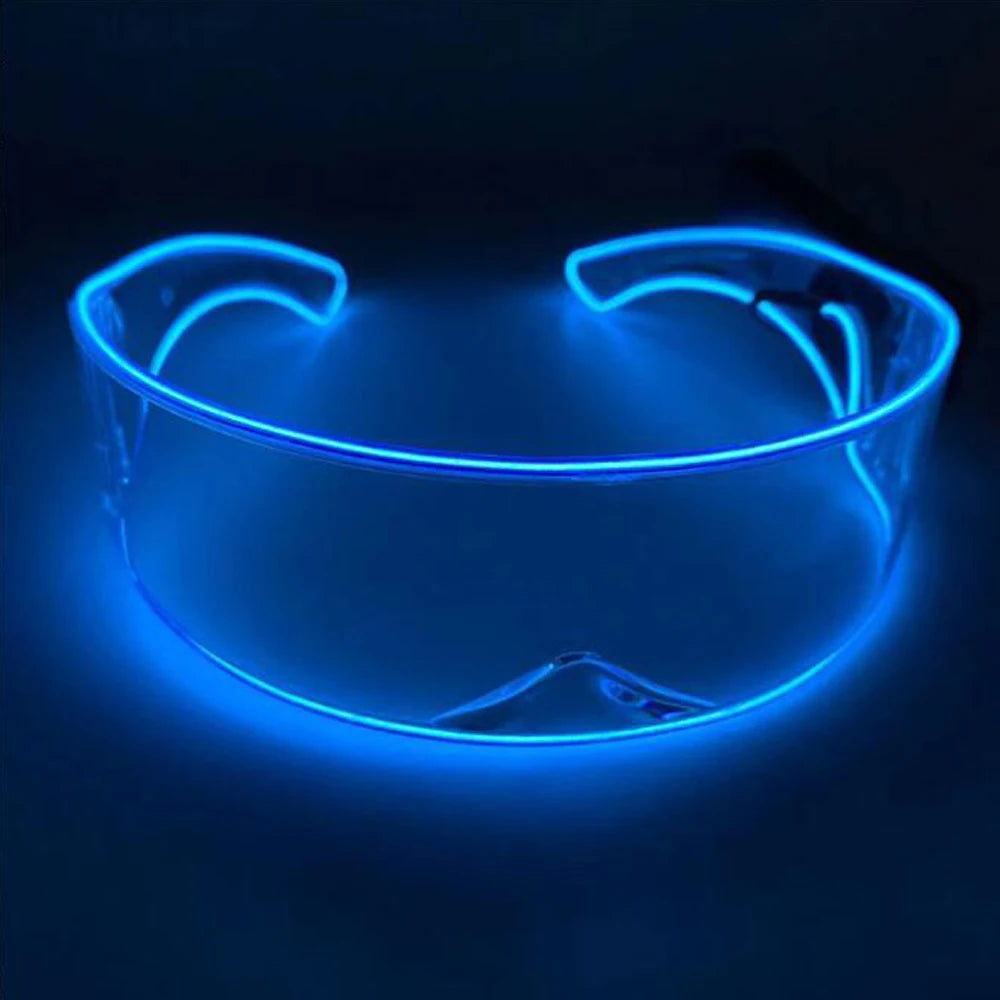 LED Glasses LED Party Glasses Luminous Glasses Visor Glasses Light Up Rave Glasses for Christmas Halloween