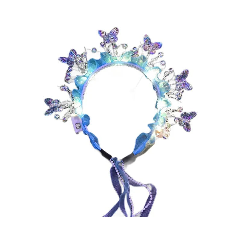 Adults Kids LED Glow Party  Headband Halo Light Up festival