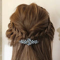 crystal flower clip /hairpin rhinestone