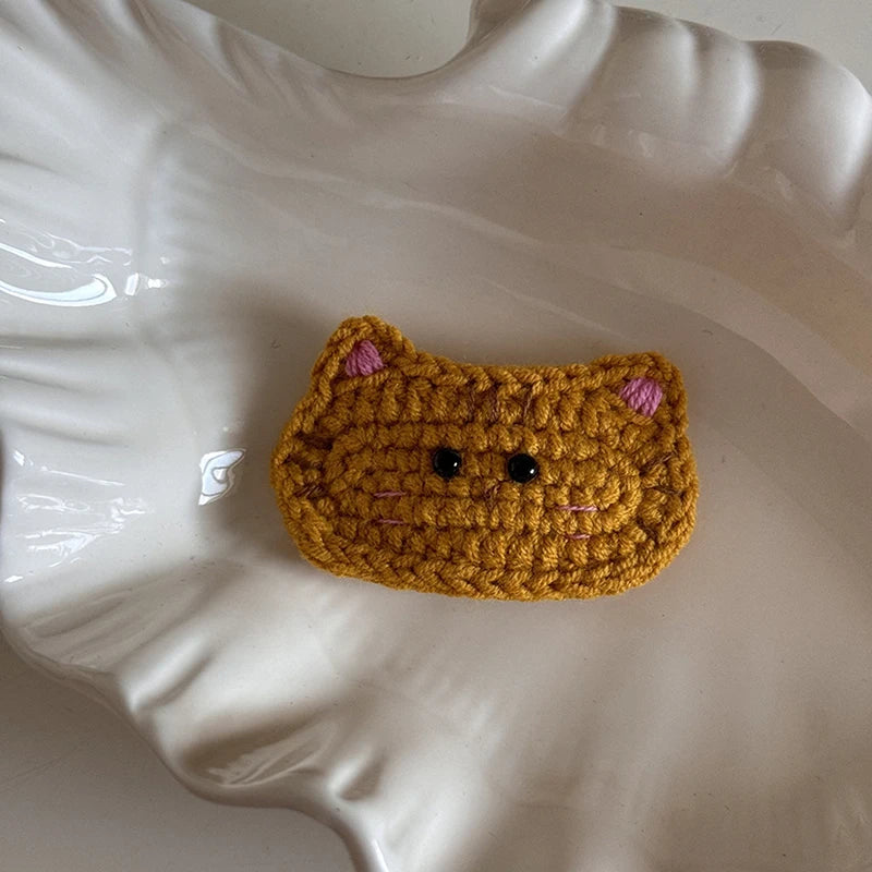 Crochet Hair Clip sausage dog Dachshund or cat