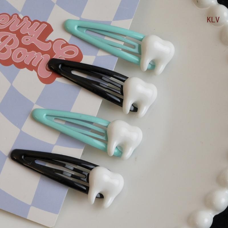 Tooth  Clip Hairpin  Girls Ornaments Headdress Hair Accessories slides  Barrettes Clip Bangs Hairpin dentist Peggy’s