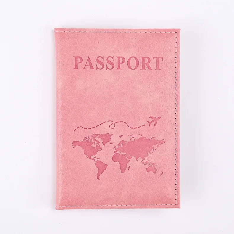 Colorful PU Passport Holder Ticket Passport Covers Travel Passport Protective Cover ID Credit Card Holder Travel Accessories