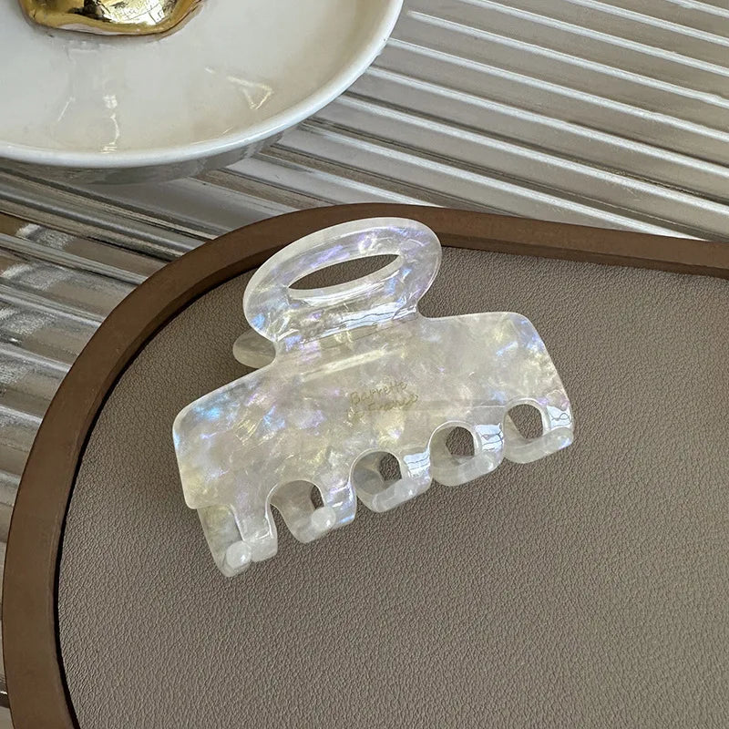 New Colorful Jelly Wave Hair Claw  clip          Hairpin Women Girls Fashion Design  Sweet Simple Irregular Hair Clip Headwear holidays  school everyday