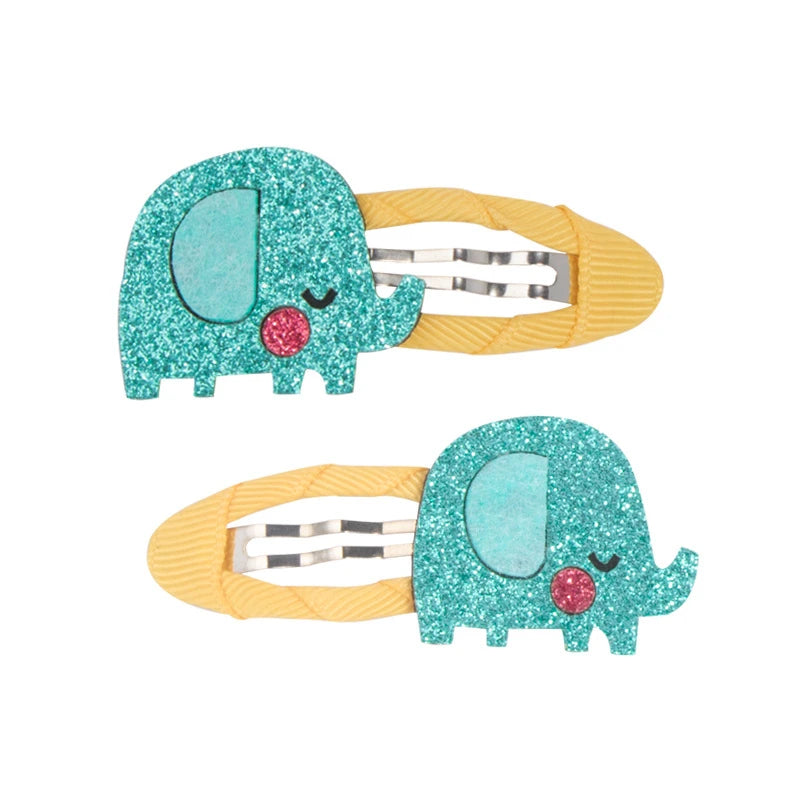 2 Piece Baby Girl Hairpin Hair Clip Accessory Kids Children Headwear Photography Toddler Animal Fruit Kitty Rabbit Shell Flower