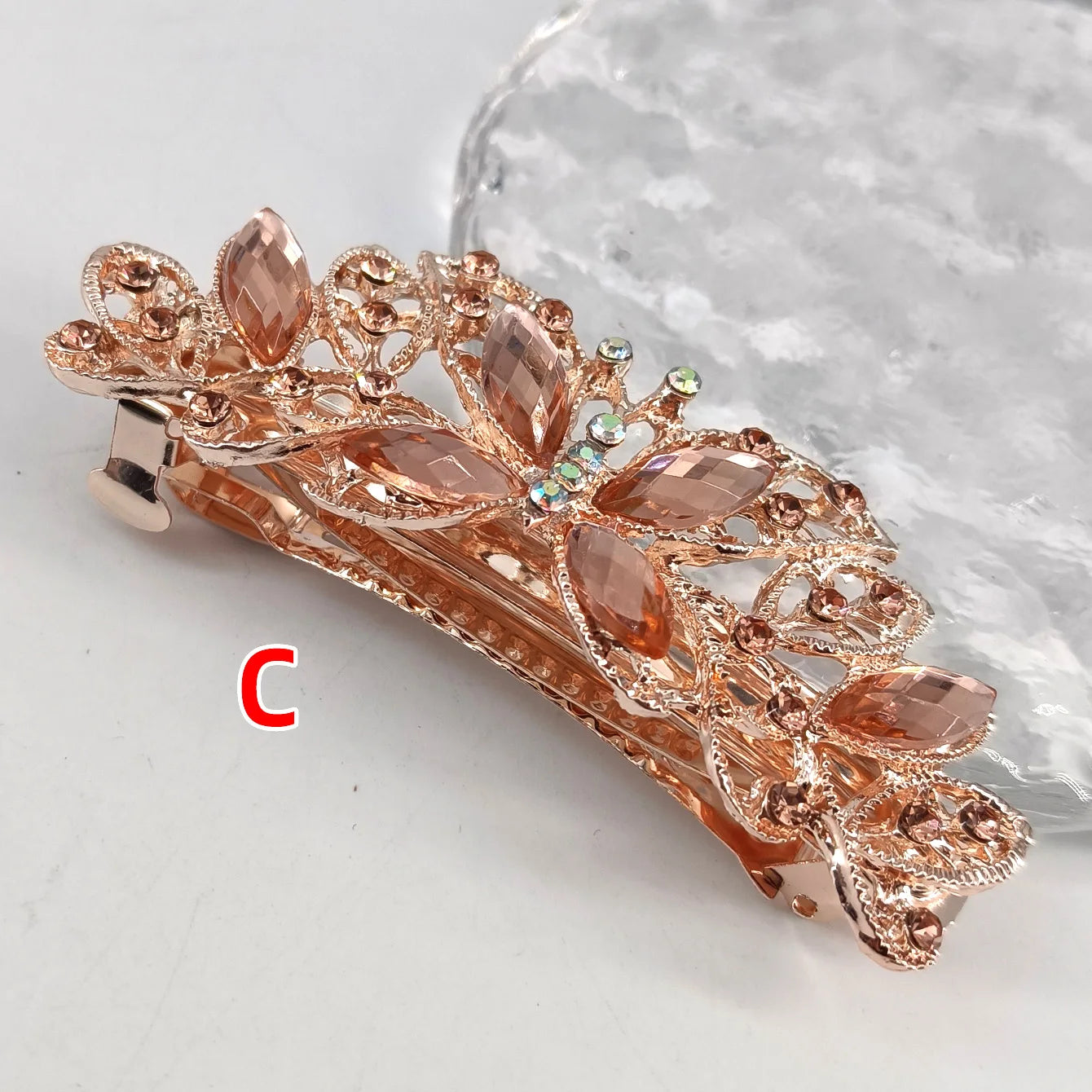Crystal Barrettes Bow Clip Rhinestone ,ladies girls half up half down hair