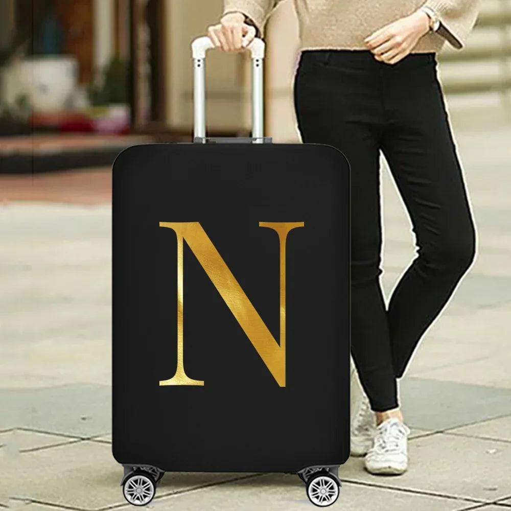 Fashion Travel Essentials Luggage Cover 26 Letters Print 18-32 Inch Holiday Traveling Accessories Trolley Elastic Suitcase Case cover
