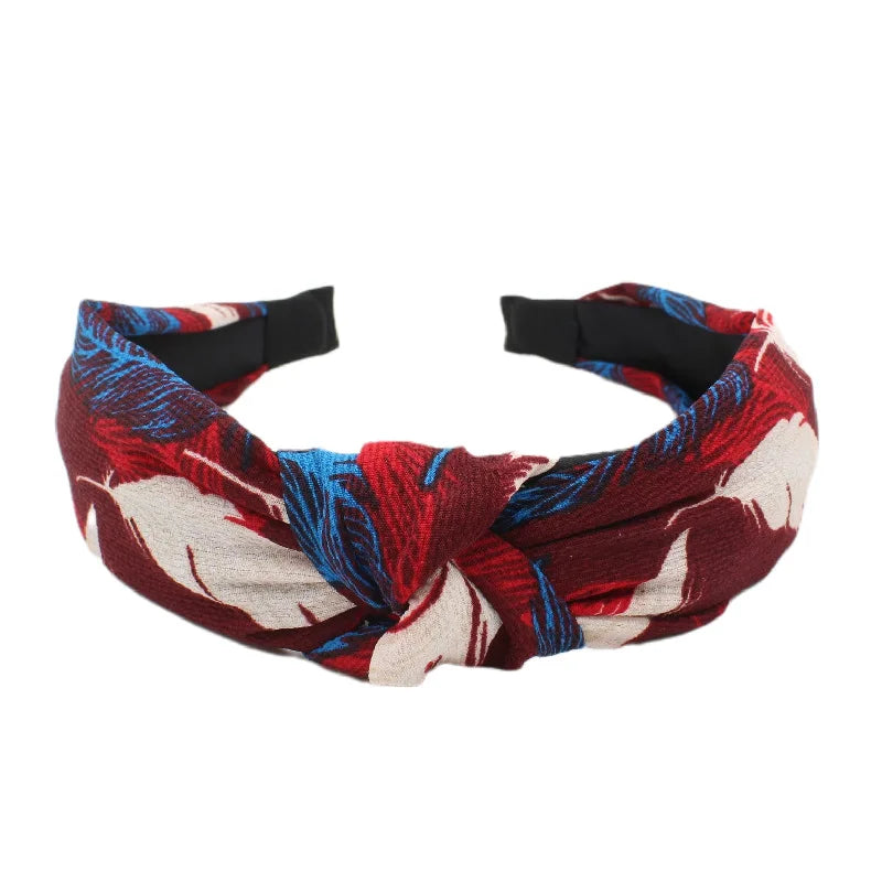 New Vintage Style Fabric Knot Headband National Style Headband Fashion Temperament Women Hair Accessories