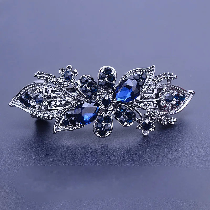 Hair Clip  Colourful Crystal Butterfly Spring Hairpin Clips half up / half down hair