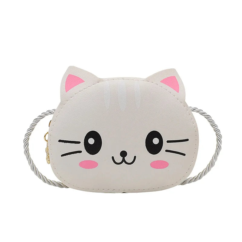 Lovely Children's Mini Shoulder Bags PU Leather Boys Girls Small Crossbody Bag Cute Cartoon Baby Kids Pink Red Coin Purse Wallet