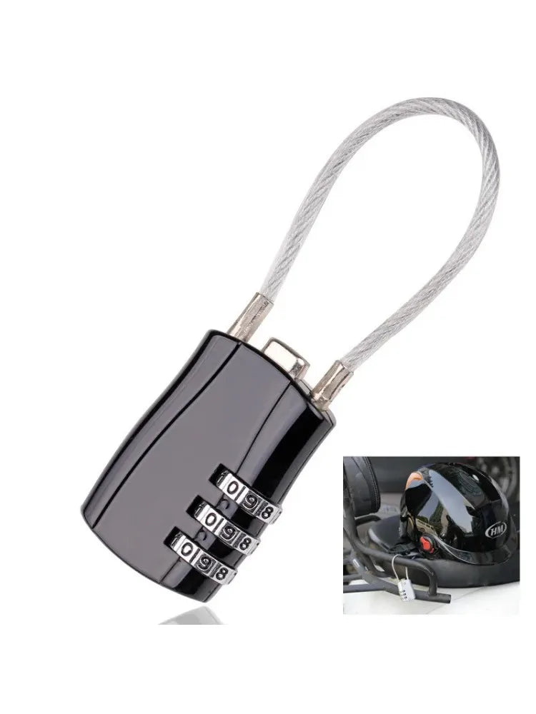 1Pcs 3 Digit Combination High Security TSA Customs Lock Helmet Lock For Backpack Trolley Case Luggage Suitcase Password Padlock