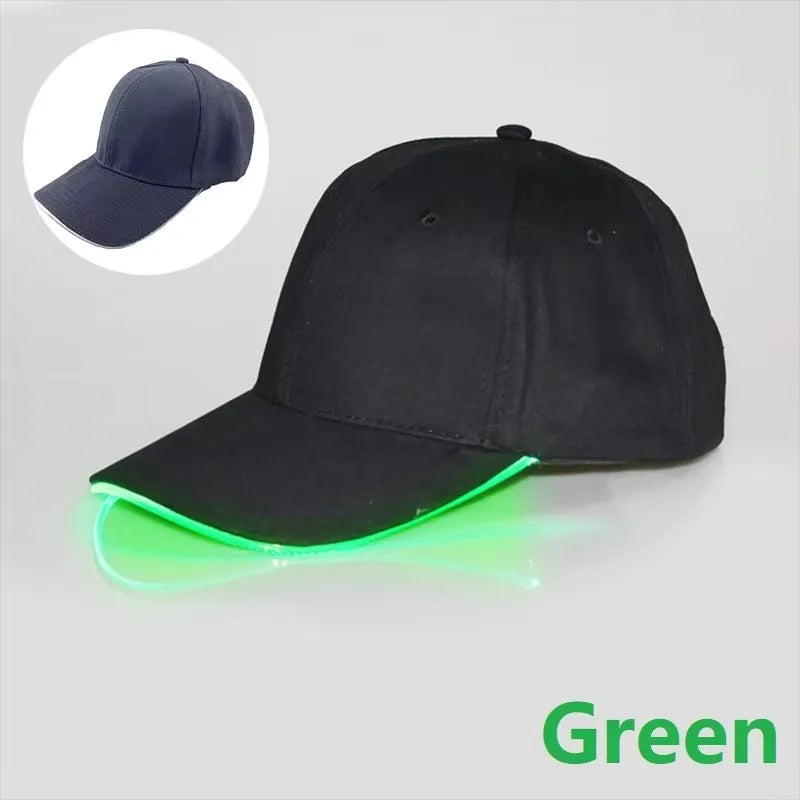Led Hat  glow up baseball cap men festival