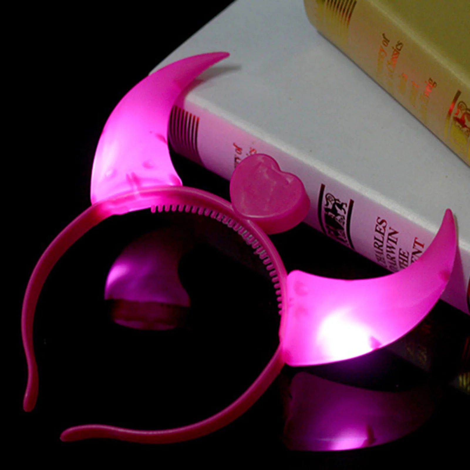 Horn Devil Costume Headband Light Up Led festival / hen do