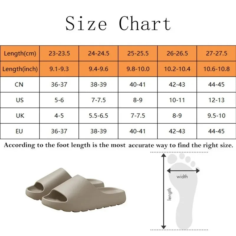 Coconut Slippers Cloud Thick-soled Sandals Summer Fashion Soft Bottom Beach Men Slippers Women's Sandals  EVA Slides sliders flip flop